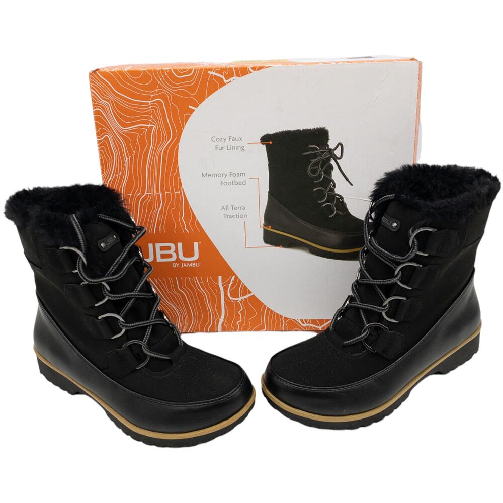 JBU Jambu Women's Winter Snow Duck Boots Black Maldive Size 6, 9 or 10